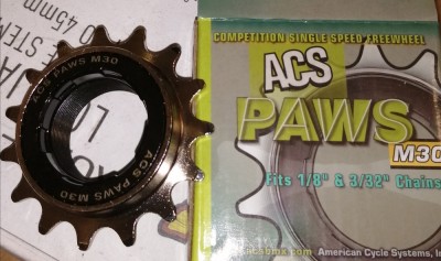 une roue libre acs 15 dents