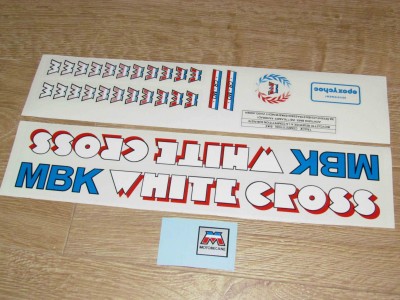 kit stickers white crosse 25 euros